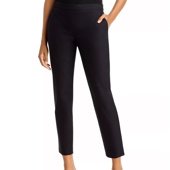 Theory Thaniel Approach Stretch Cropped Pants in black - Picture 2 of 12